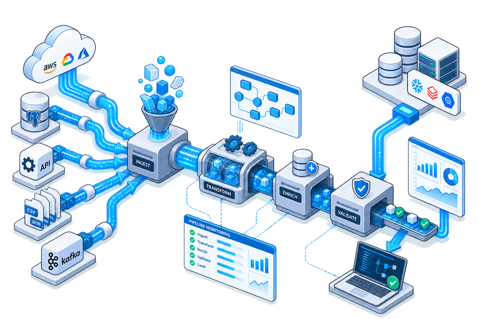 Pipelines illustration